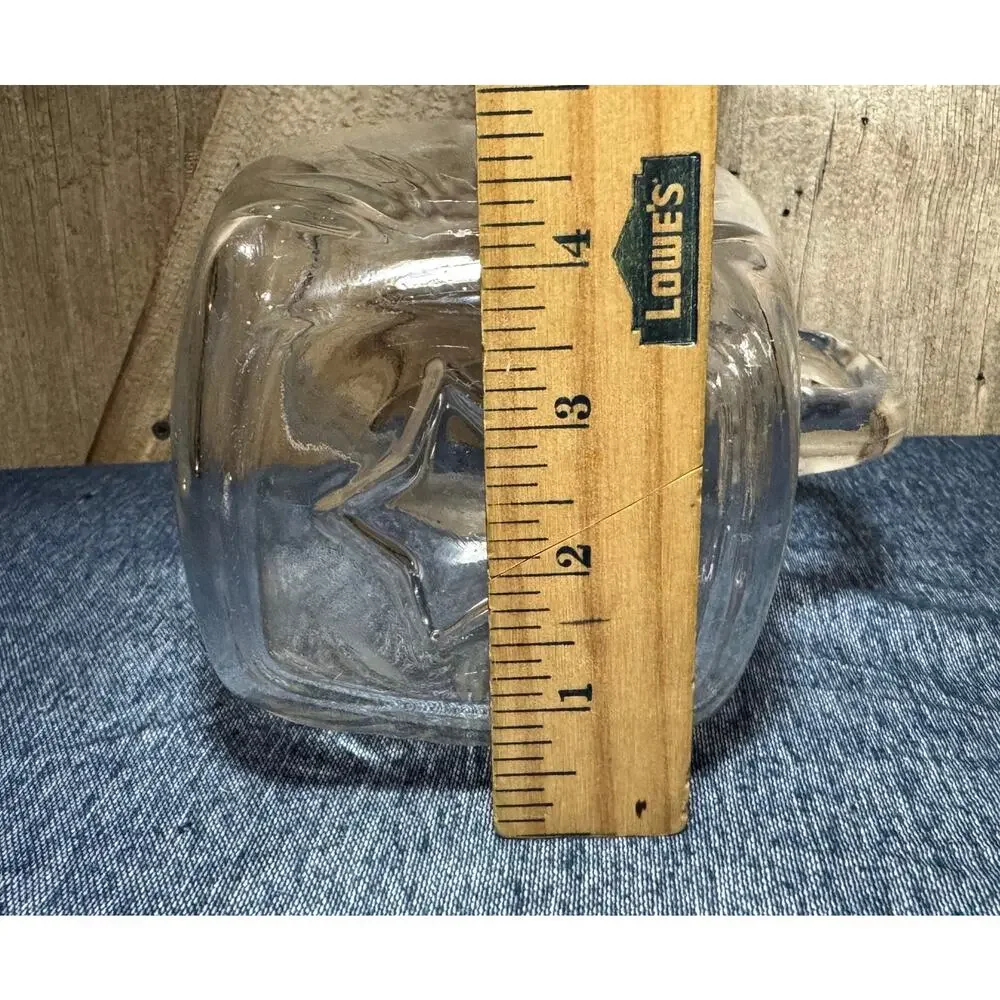 Vintage Federal Glass Starburst Clear 7